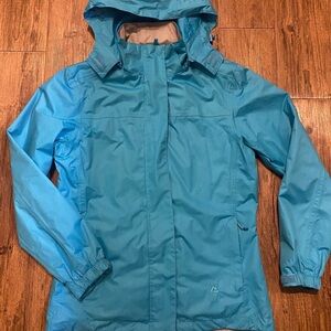 One Valley Blue Hooded Jacket Size S